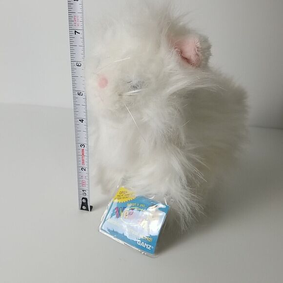 Webkinz  White Persian Cat HM110  Ganz  Plush Cat With Unused Code Retired - Picture 8 of 9